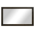 thumbnail image 2 of Rayne Ozark Hardwood Red Oak Mirror Wall Mirror 54"x33" Leaning Floor Mirror Ebony With Decorative Corner Brackets, 2 of 4