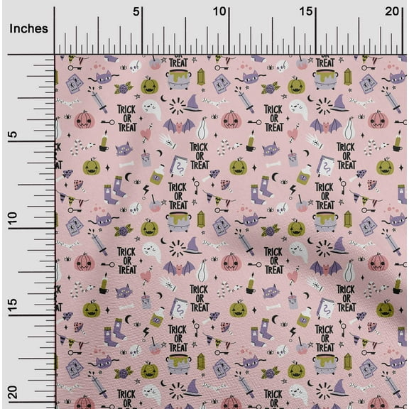oneOone Cotton Cambric Mauve Fabric Halloween Sewing Craft Projects Fabric Prints By Yard 56 Inch Wide