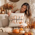 thumbnail image 7 of Fall Pumpkin Pillow Covers, Thanksgiving Decorative Pillow Case with Hidden Zipper Polyester Fabric, Autumn Harvest Home Decor for Sofa Couch Bed Bedroom, 17.7 x 17.7 Inch, 7 of 7
