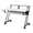 White, variant on Pemberly Row 1-Shelf Music Recording Studio Desk in Black with 1 Keyboard Tray, 4 Caster Wheels, 1 Cup Holder, 47"L x 27"W x 38"H