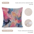 thumbnail image 4 of Decor Pillows Chic Floral Blue Pink Gold Rainbow Marble Pillowcases 18"x18" Romantic Marble Gradient Rose Gold Pink Linen Pillow Cover Gifts for Home Decor, 4 of 7