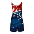 thumbnail image 5 of Moxiu Womens American Flag Overalls Shorts 4th of July Sleeveless Festival Patriotic Rompers Loose Independence Day Adjustable Strap Short Overall 2025 Blue,XXL, 5 of 6