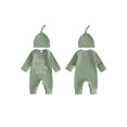 thumbnail image 2 of Cjfdfy Newborn Baby Boy Girl Fall Outfits New To The Cousin Crew Waffled Ribbed Long Sleeve Bodysuit And Hat 2Pcs Infant Cute Coming Home Fall Winter Outfit 0-9M, 2 of 9