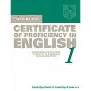 Cambridge Certificate Of Proficiency In English 1 : Examination Papers From The University Of Cambridge Local Examinations Syndicate