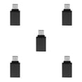 thumbnail image 2 of ZLight USB-C Type-C Male To USB 3.0 Female OTG Data Adapter Converter Computer Connector black 5Set, 2 of 6