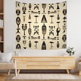 thumbnail image 5 of Dot Circle Bohemia Durable Tapestries - Modern Beige Bassrelief Aesthetic Tapestry Beautiful Boho Washable Tapestry Curtain - for Dorm Living Room House Home 51x59 Inches, 5 of 5
