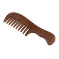 thumbnail image 1 of Desenredante Del Pelo Del Peine Del Del Sándalo No Estático Hecho a Mano , anchos anchos Yinane Peine de masaje de cuero cabelludo, 1 of 8