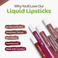 thumbnail image 3 of Lápiz labial mate líquido Mamaearth Feather Light 04 Nude Rose, 3 of 5