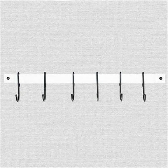 Rogar International 1020 18 in. Bar Utensil Rack, White & Black