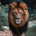 thumbnail image 6 of WYYP A Majestic Lion Round Tablecloth Washable for Home Kitchen Outdoor Decoration 100% Polyester Fiber Great for Home Kitchen/Parties/Holiday Dinner White, 6 of 8