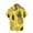 Yellow, variant on Sakmal Short Sleeve Men'S T-Shirts Collared Yellow Tee Graphic Hawaiian Shirts Button Casual Tops for Mens