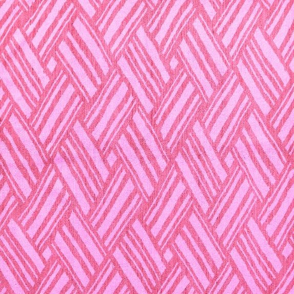 Ahgly Company Indoor Square Abstract Pink Modern Area Rugs, 4' Square