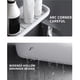 thumbnail image 2 of Estante Colgante Para Champú Soporte De Ducha Flotante Organizador De Champú De Plástico Estante De Baño Carga Pesada Con Toallero Estante De Almacenamiento De Pared Para Baño Accesorios De Cocina Inevent HA015020-00, 2 of 6