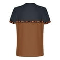 thumbnail image 4 of Jinhomg Mens Casual Graphic T-Shirts Vintage Western Animal Print Tees Big and Tall Comfy Short Sleeve Crew Neck Tops 2025 Daily Wear Brown XL, 4 of 6