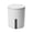 Gray, variant on Mini Countertop Trash Can with Lid, Small Desktop Waste Bin Round Visible Window Design for Bedroom Kitchen Office Tabletop,Green