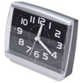 thumbnail image 3 of Silent Alarm Clock, Alarm Clock Desktop Square Home Decoration Plastic  For Dormitories For Bedroom Black, 3 of 8