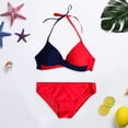 thumbnail image 7 of Clearance! Prolriy Bikini Sets for Women Bra Swimwear Beachwear Push-Up Bathing Suit Swimsuit Padded Set Bikini Womens Swimwears Tankinis Set Womens Swimsuits Red XL, 7 of 7