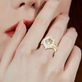 thumbnail image 3 of Xinyolin 3 Pcs Women's Ring Set - Vintage Paired Rhinestone Bohemia Style, 3 of 7