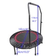 thumbnail image 6 of 40-inch Diameter Mini Trampoline to Exercise Cardio Fitness Indoors/Outdoors (40" Trampoline with U-Shaped handrai, 6 of 7