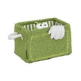 thumbnail image 2 of Small Green Plush Cube Storage Box - Foldable Organizer for Toys, Snacks, Kids' Nursery & Playroom, 2 of 6