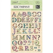 K & Company Jubilee Die-Cut Stickers, Alphabet
