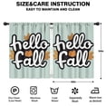 thumbnail image 2 of Thanksgiving Feast Family Gathering Pumpkin Curtains Set of 2 Tier,42x54in Kitchen Curtains Fall Holiday Long Curtain, 2 of 5