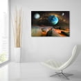 thumbnail image 6 of Epic Art 'Planets' by Ata Alishahi, Acrylic Glass Wall Art, 36"x24", 6 of 8