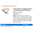 thumbnail image 2 of Timing Chain Kit - Compatible with 2011 - 2013 Mercedes-Benz E350 Bluetec 2012, 2 of 2