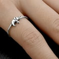 thumbnail image 4 of Cute Elephant Ring .925 Sterling Silver Band Jewelry Female Male Unisex Size 5, 4 of 4