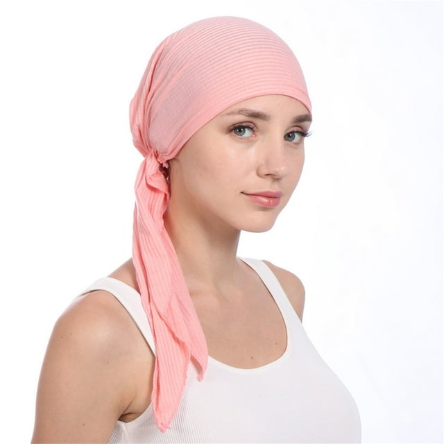 Chapeau de Tête Solide pour Femmes, Turban Musulman, Turban Anti-Cancer