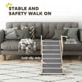 thumbnail image 5 of PawHut Dog Ramp for Couch, Folding Pet Ramp, 4 Adjustable Height from 15" to 19", Pet Step with Safety Side Rails for Small to Large Dogs, 5 of 9