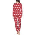 thumbnail image 3 of Renewold 2PCS Candy Canes Santa Pajama Set Christmas Women's Clothing Top and Pants Snug-Fit Walking Jogger Pullover Tops Sweatsuit Casual Long Sleeve Nightwear Size 2XL, 3 of 4