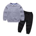 thumbnail image 2 of 2PCS Toddler Kids Pullover Sweatshirt Outfit Set for Boy Girl Autumn Pullover Sweatsuit Tracksuit Set 2-14Y Sweatshirt Top and Pants Jogging Suits, 2 of 9