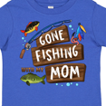 thumbnail image 4 of Inktastic Gone Fishing with My Mom Boys or Girls Toddler T-Shirt, 4 of 5