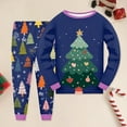 thumbnail image 2 of Gubotare Kids Christmas Pajamas Plaid Girls Pajama Pants and Sleep Shirt Sets for Kids - 2 Piece PJ Sleepwear Set for Little Girls Size 8-9 (Dark Blue,8-9 Years), 2 of 6
