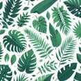 thumbnail image 6 of Wuche Palm Leaf Tropical Plant Vivid Realistic Tree Branch Pattern Natural Botany Outdoor Picnic Camping and Indoor Kitchen Dining Party Round Tablecloth White, 6 of 8