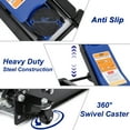 thumbnail image 3 of Kicctian 3 Ton Low Profile Hydraulic Floor Jack with Dual Pump Quick Lift, Heavy Duty Q235B Steel Construction, 3-19.5 in Lift Range for Car, SUV or Truck Repair, Blue, 3 of 7