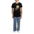 thumbnail image 4 of CafePress - MMM! Toast Women's Dark Pajamas - Women's Short Sleeve Print T-Shirt and Pants Dark Cotton Pajama Set, 4 of 7