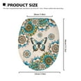 thumbnail image 6 of SEANATIVE Boho Mandala Toilet Cover Butterfly Soft Plush Seat Covers Fits Most Toilet Lids Toilet Lid Cover Comfortable Bathroom Toilet Lid Cover Seat,17*13 Inches, 6 of 6