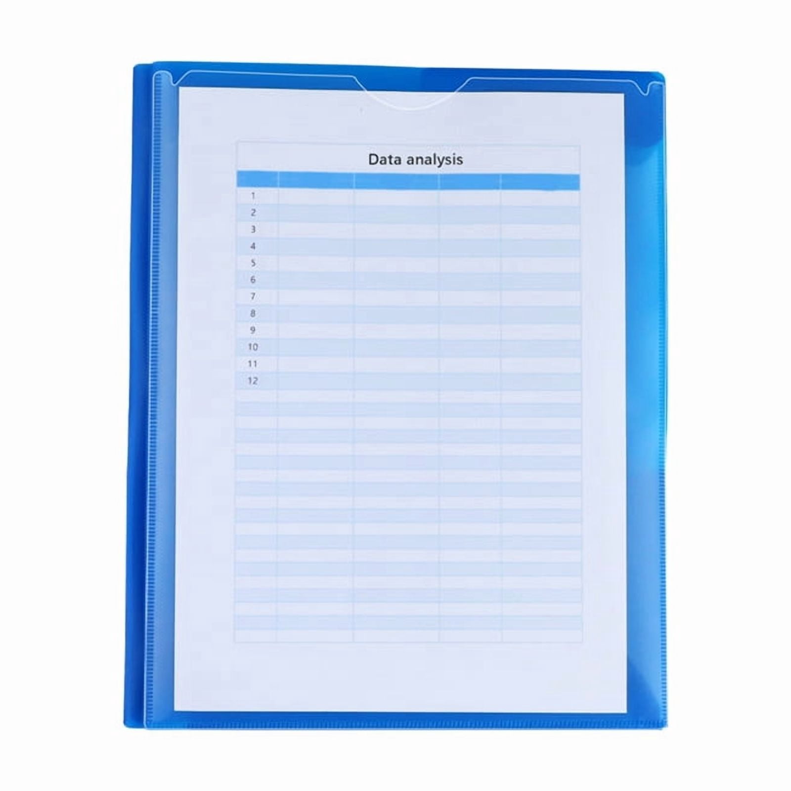 7 Pcs Plastic Folders with Clear Front Pockets Heavy Duty File Folders with 2 Pockets and Card Slot for Student Communication School Office Presentation Report