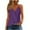 Purple, variant on Uaswgudfs Women's Spaghetti Strap Cross-Front Camisole with V-Neckline - Lightweight Drapey Fabric in Form for Versatile Casual Tank Tops