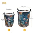 thumbnail image 3 of Balery Starry Sky Planet Lollipop Cesta de ropa redonda con asas, impermeable, independiente, para ropa, juguetes, dormitorio y familia-Small, 3 of 6