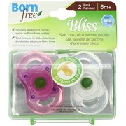 BPA-Free Bliss Natural Shape Pacifier, Pink, 6M+