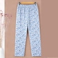 thumbnail image 2 of QNANSPI Women's Pajama Pants, Summer Sleep Pants for Women, Women Print Knit Soft Lightweight Sleep Pants Elastic Waist Breathable Casual Bottoms for Home, 2 of 5
