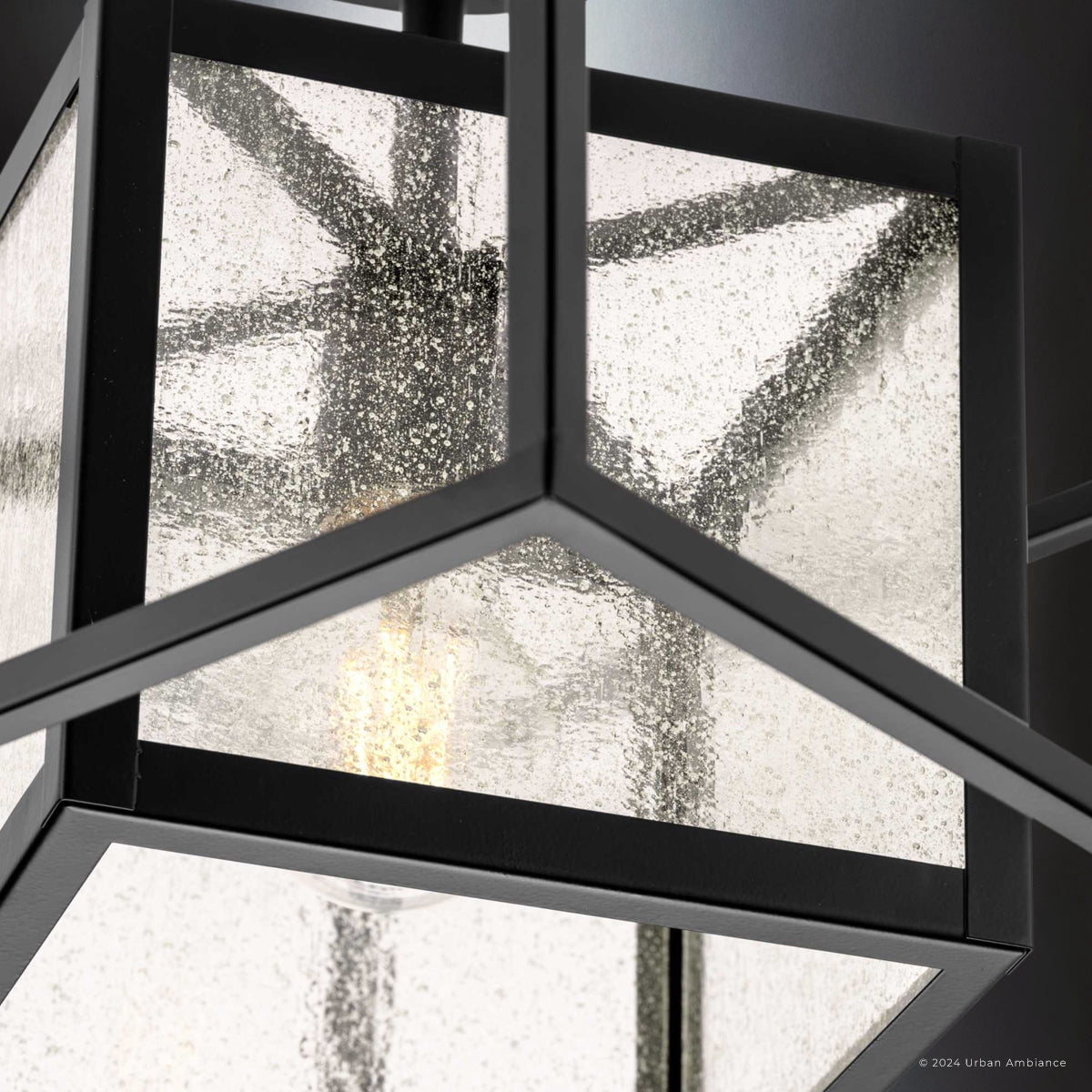 Luxury Transitional Ceiling Light, Matte Black, UHP4730