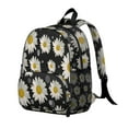 thumbnail image 2 of Cute Small Backpack with Yellow Flower and Daisy Print Patterns, Lightweight School Bag for Daily Use, 2 of 6