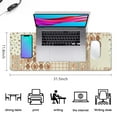 thumbnail image 5 of Long Mouse Pads for Desk,Pioneer Flower Floral Print Pattern Desk Mats on Top Of Desks, Desk Mouse Pad Extra Large with 3mm Non-Slip Base and Stitched Edge for Gaming,Office,Work,Home 31.5"x11.8", 5 of 6