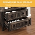 thumbnail image 3 of Craftian Tall Kitchen Pantry Cabinet with Drawers & Doors, Storage Cabinet with Shelves, Dark Oak, 3 of 10