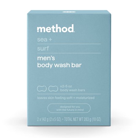Method Bar Soap, Sea + Surf, 2 bars, 5 oz each