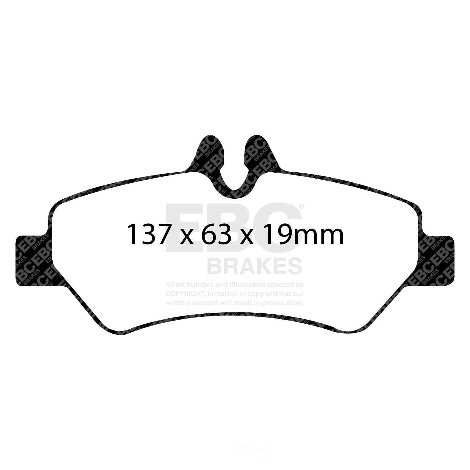 EBC 07+ Dodge Sprinter 2500 Greenstuff Rear Brake Pads Fits select: 2010-2018 MERCEDES-BENZ SPRINTER, 2006-2018 FREIGHTLINER SPRINTER